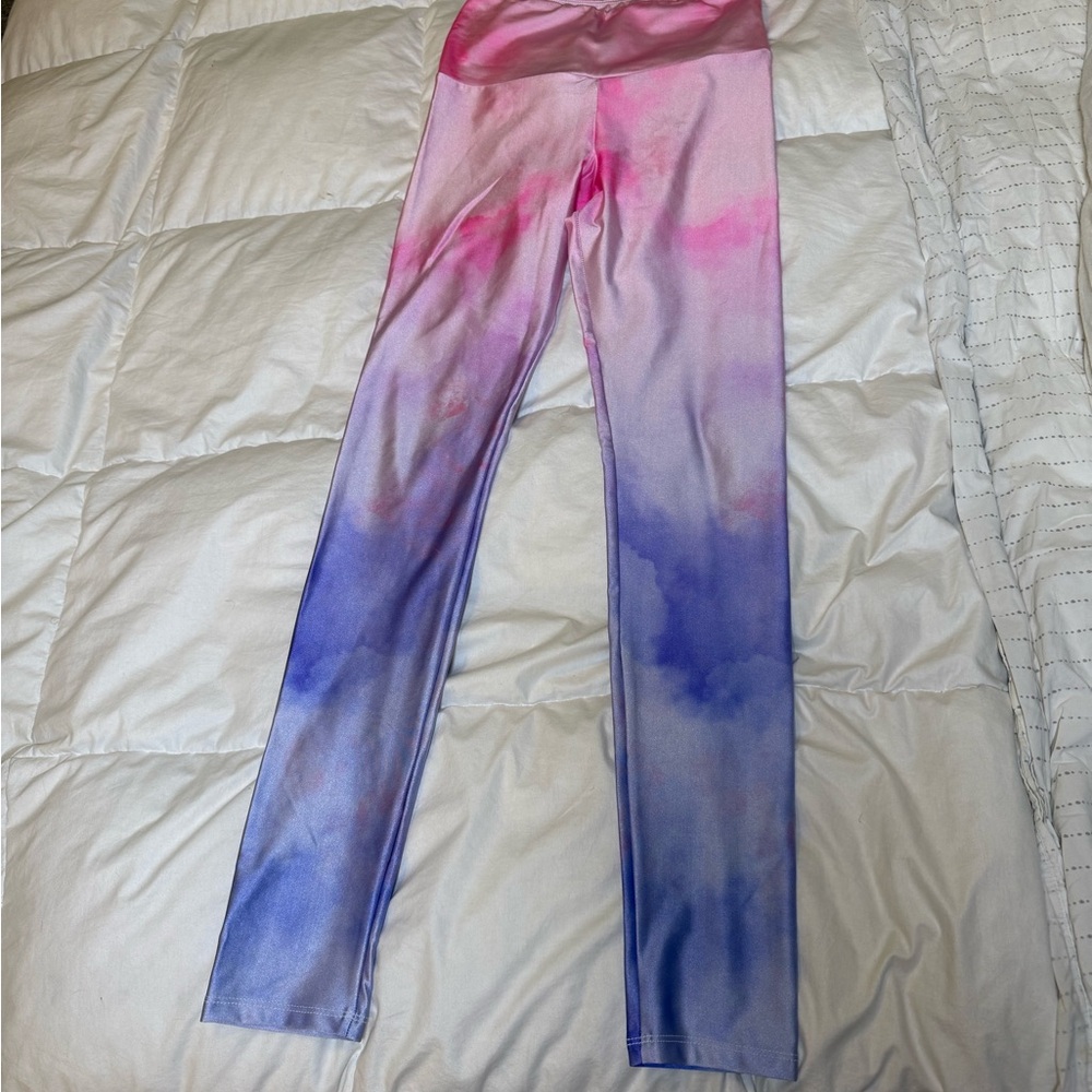 Goldsheep Tiedye pink and Blue Gradient Leggings